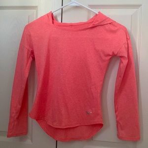 Activewear top with hood